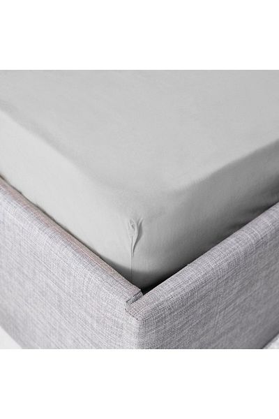 Home Box Ballina Solid Cotton King Fitted Sheet 180x200+33 cm