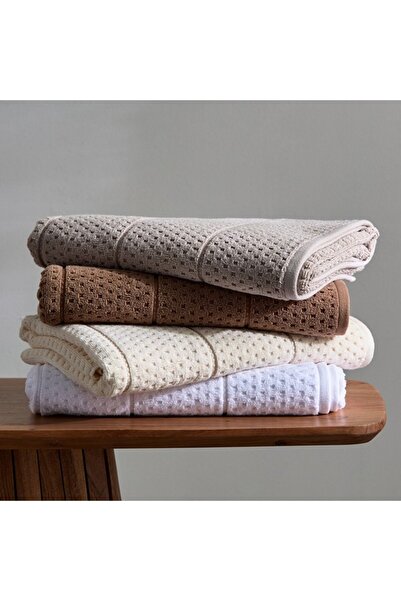 Home Box Cloud Soft Serene Zero Twist Textured Bath Towel 70x140 cm