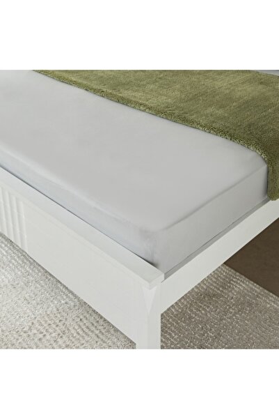 Home Box Essential Solid Cotton King Fitted Sheet