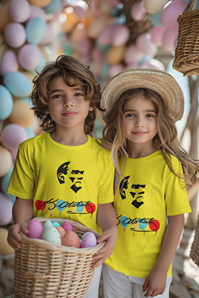 MYADA 23 Απριλίου 19 Μαΐου 29 Οκτωβρίου Πολύχρωμο Παιδικό T-Shirt με στάμπα A...