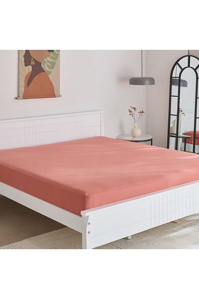 Home Box Derby Solid Microfiber Olympic Queen Fitted Sheet 160x200+25 cm