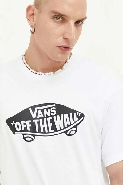 Vans Tricou alb pentru bărbați Style 76 Vans