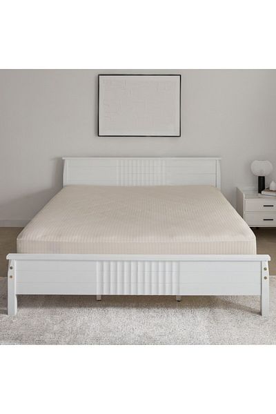 Home Box Hamilton Satin Striped King Fitted Sheet 180x200+36 cm