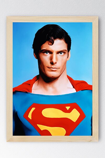 Saturn Tablou înrămat Superman - Pictură cu afiș de film
