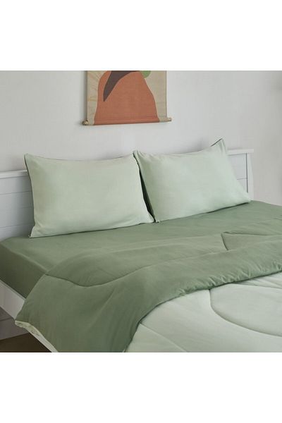 Home Box Derby 3-Piece Reversible Microfiber King Comforter Set 220x240 cm