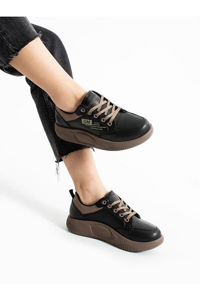 Alemdar Shoes Γυναικεία αθλητικά παπούτσια DESİRE Μαύρα Lace-Up