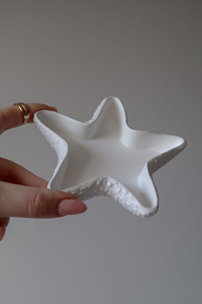 Mandalin Art Studio Starfish Look Decorative Plate, Jewelry Plate