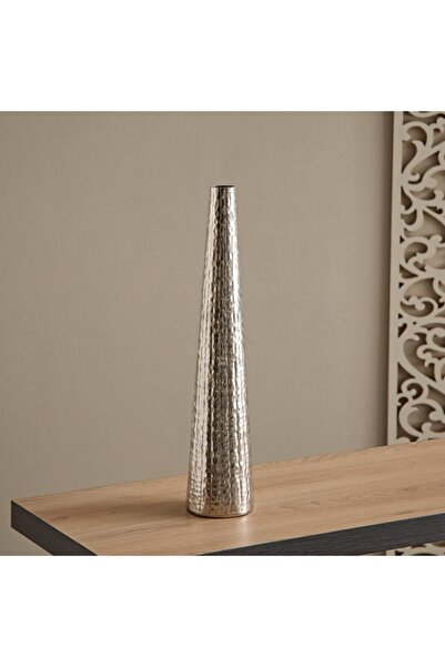 Home Box Ausie Aluminium Sparkle Ribbed Tall Vase 10.5x10.5x51.5 cm
