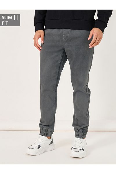 Styli Mid Wash Slim Fit Jogger Jeans