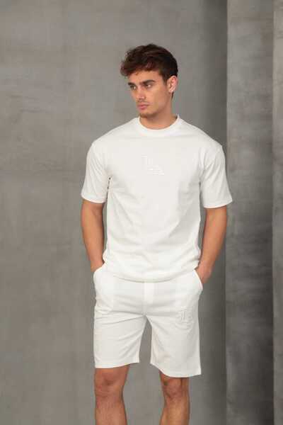 FRANCO RENZO Комплект чоловічих шортів з білою вишивкою