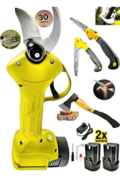 DYNAMİC MAX ALMAN 2040Rpm ŞARJLI DAL BUDAMA BAĞ MAKASI ÇİFT AKÜLÜ BAKIR SARGI...