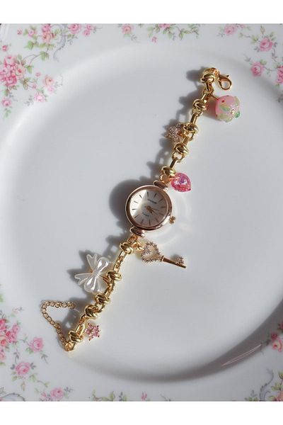 Reorah Collection Sweet Time-Strawberry Charm Clock