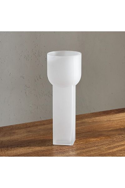 Home Box Lemont Frosted Glass Vase 15x15x40 cm