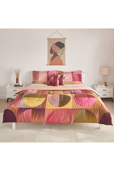 Home Box MaBelle Maison Radiant 5-Piece Cotton King Comforter Set 220x240 cm