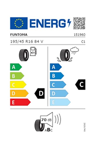 FUNTOMA 195/45 R16 TL 84V REINF. ROADFUN SPORT Yaz Lastiği (Üretim Tarihi:2025)