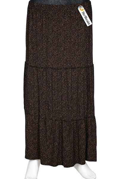 Hermevsim Fusta Hesna Black Nursel - 3 straturi cu model și elastic, fără căptușeală 31