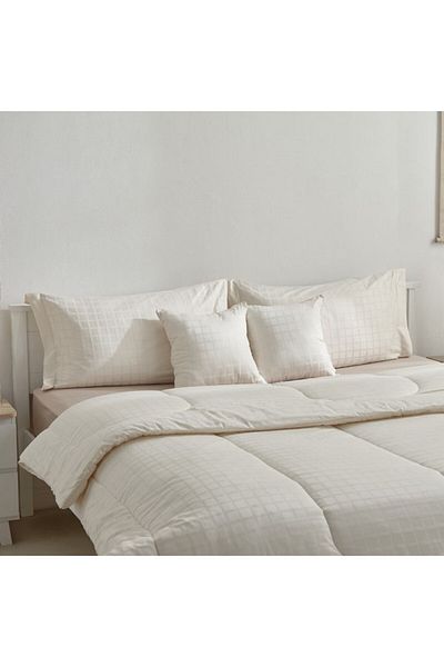 Home Box Opulent Luxe 5-Piece Solid Dobby Cotton King Comforter Set 220x240 cm