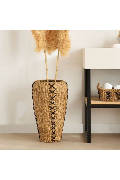 Home Box Naturaloom Sea Grass Conical Vase 25x32x55 cm