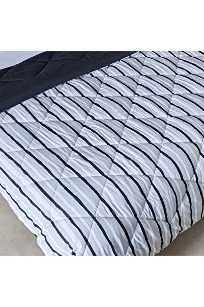 Home Box Madrid Akaa 3-Piece Microfiber King Reversible Comforter Set 220x240 cm