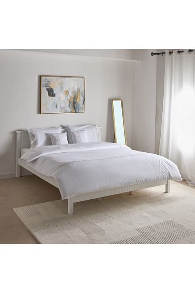Home Box White Haven Grande Affordables 5-Piece Cotton Border Embroidered King Comforter Set 220x240 cm