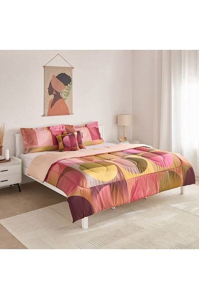 Home Box MaBelle Maison Radiant 5-Piece Cotton King Comforter Set 220x240 cm