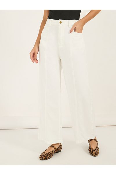 Styli Wide Leg High Rise Stretchable Jeans