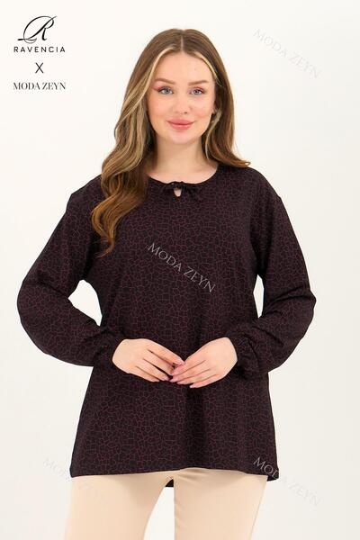 Ravencia Bluză din bumbac pieptănat pentru femei de vârstă mijlocie și peste,...