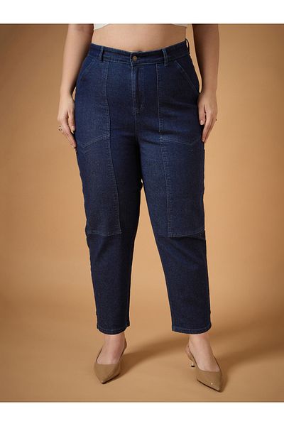 Sassafras Plus Size Mid Rise Balloon Fit Jeans