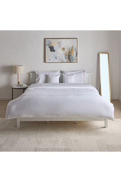 Home Box White Haven Grande Affordables 5-Piece Cotton Border Embroidered King Comforter Set 220x240 cm