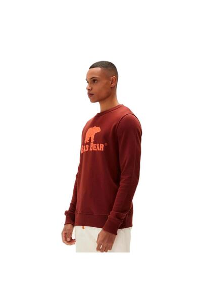 Bad Bear Badbear Logo Crewneck Sweatshirt Brown