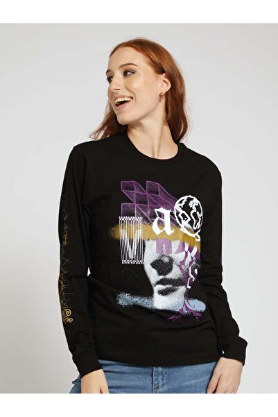 Vans Černé triko s dlouhým rukávem pro ženu Vans Password