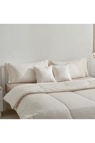 Home Box Opulent Luxe 5-Piece Cotton Solid Dobby Super King Comforter Set