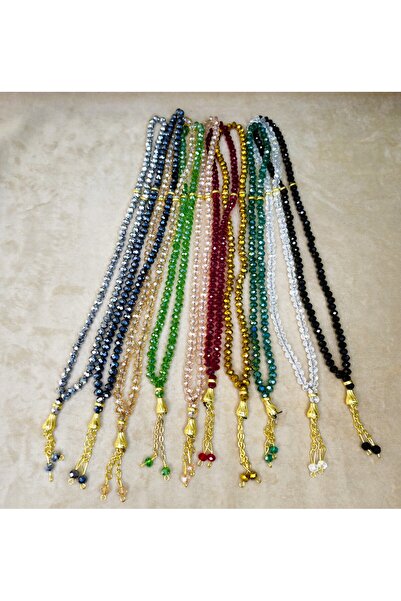 TABASAFE 10 ADET KARIŞIK RENKLİ PARLAK KRİSTAL TESBİH