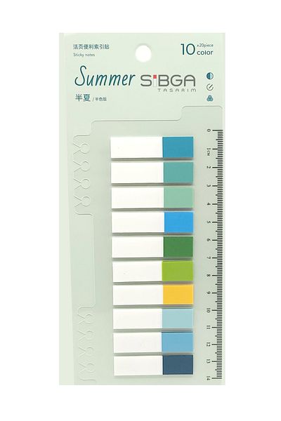 sibga tasarım Transparent Colored Postit Post-it Post ItBookmark Bookmark Postit Sticker Note Paper 200 Sheets