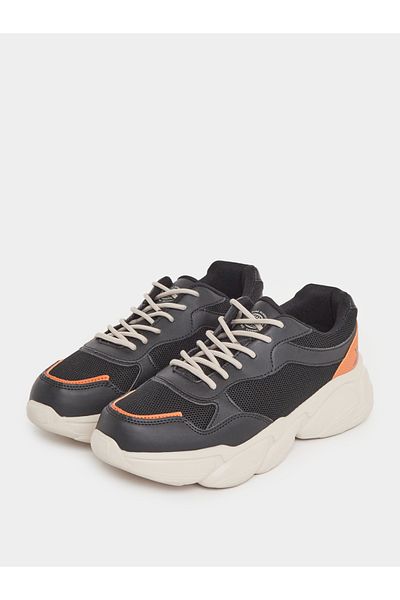 Styli Color Block Chunky Sole Lace Up Sneakers