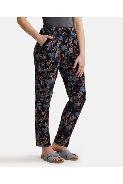 JOCKEY AOP Knit long pant RX09-01 Black