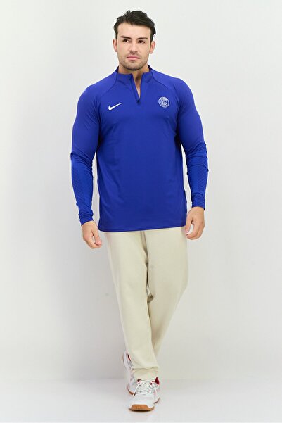 Nike Men Slim Fit Long Sleeve Football Jersey, Royal Blue