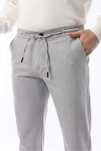 İDS COLLECTİON Slimfit Jogger Pantaloni de iarnă confortabili din lycra gri deschis