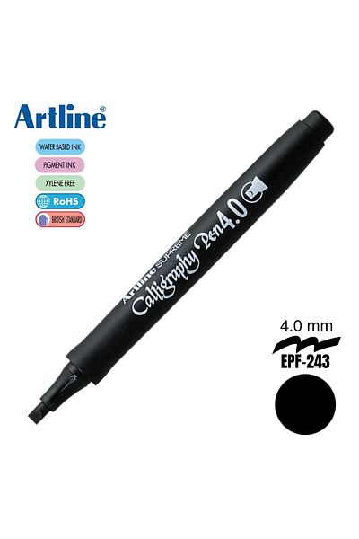 artline 4.0 Cut Tip Calligraphy Pen Black / Epf-244