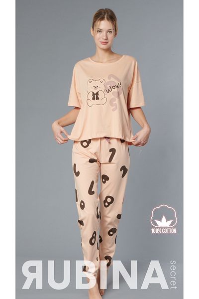 Rubina Secret Σετ γυναικείες πιτζάμες από 100% βαμβάκι - Oversize 4 εποχές [2025- ΑΝΟΙΞΗ]