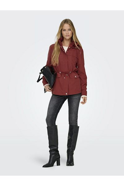 ONLY Red Onlstarline Women's Coat 15218612   - Spring Otw Cc Bossanova