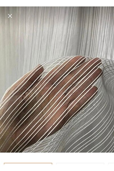 Bsrn Tasarım Ütü İstemez Keten İp Tül Desen Orta Pileli Tül Perde Her Odaya Uygun En x Boy