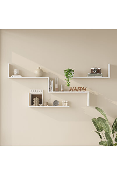 Yurudesign Shelf 28 Duvar Rafı Beyaz WL28-W