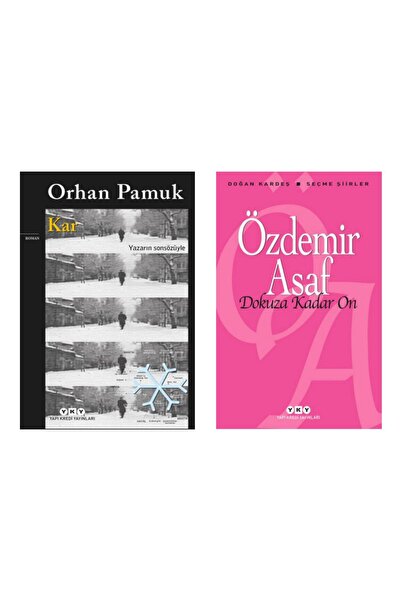 Yapı Kredi Yayınları Kar - Orhan Pamuk - Dokuza Kadar On - Özdemir Asaf