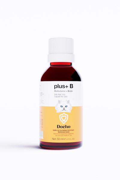 Docho Kediler Için Tüy Sağlığı Destekleyici Biotin Ve Multivitamin Içerikli D...
