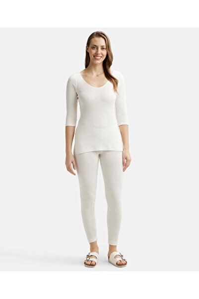 JOCKEY Thermal 3/4 Sleeve Top 2503-01 White