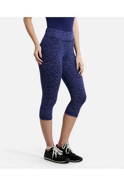 JOCKEY Athleisure Women Slim Fit Capri 1391-01 Blue