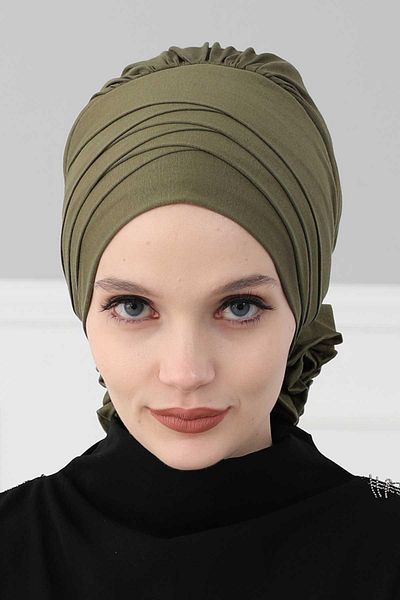 Aisha's Design موديل B-14 بونيم قطني ممشط متقاطع