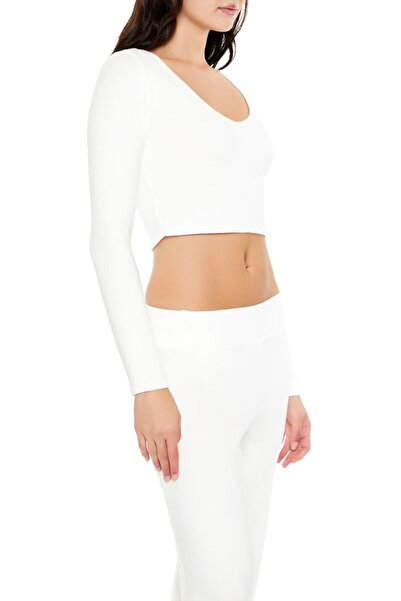 Forever 21 Dikişsiz V Yaka Tişört