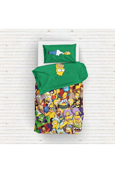 The Lucid Lab Homer Simpson & Simpsons Çift Taraflı Nevresim Takımı - 200 cm x 220 cm